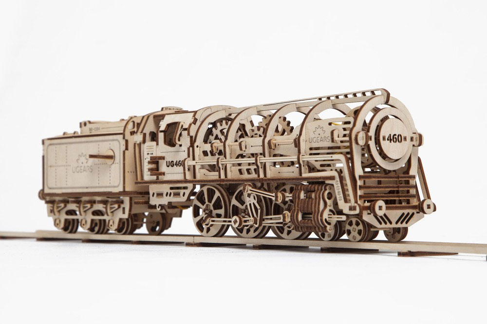 Ugears 460 Locomotive + Tender