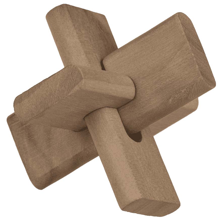 Holz-Geschicklichkeitsspiel "Kreuz"