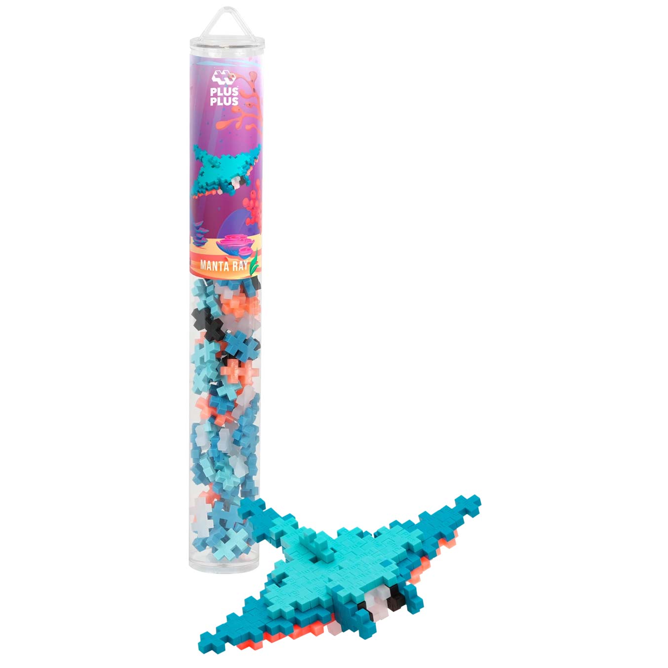 Plus-Plus Tube Mini Basic: Stachelrochen - 100 Bausteine