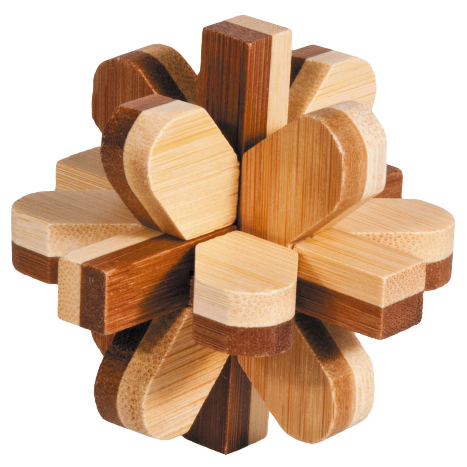 Bambuspuzzle "Schneeball"