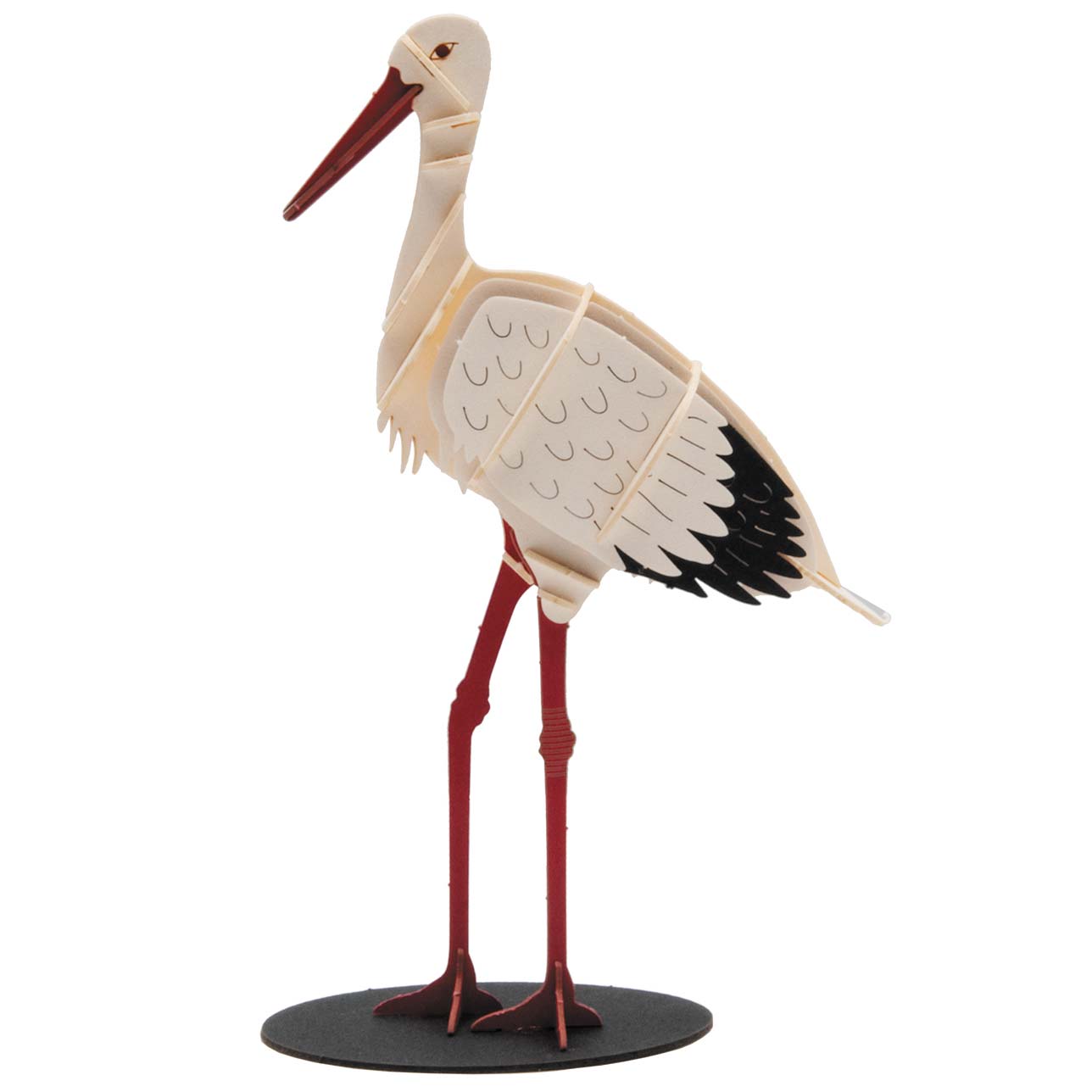 3D Papiermodell Storch