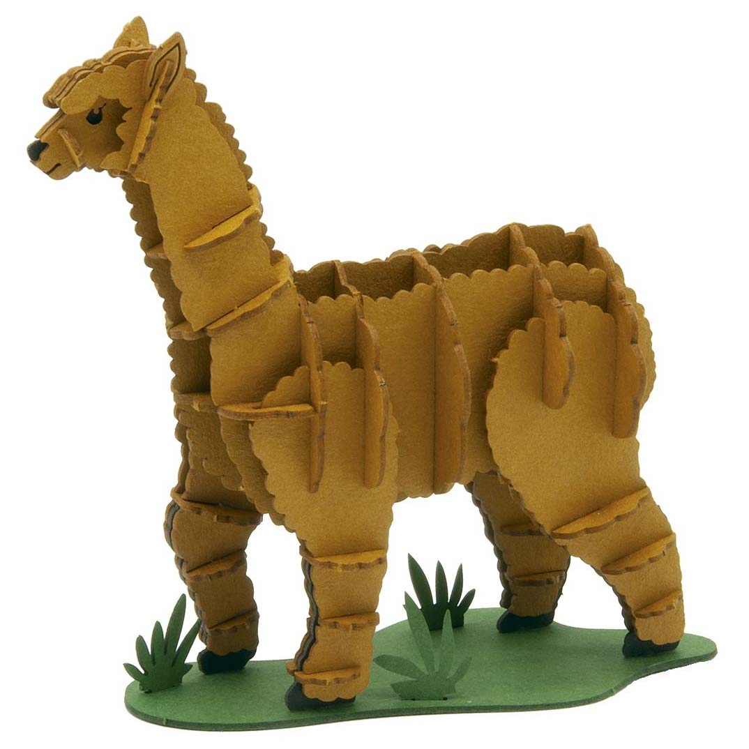 3D Papiermodell Alpaka