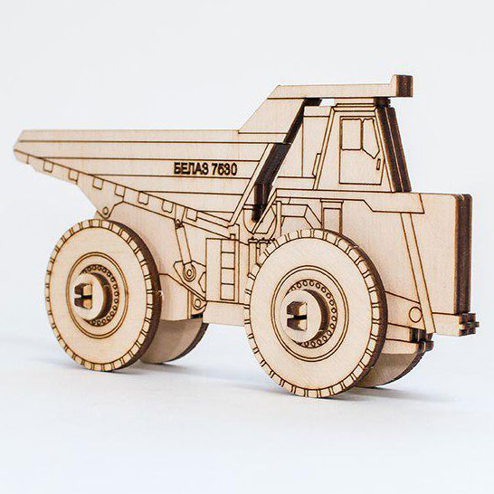Eco Wood Art: Belaz 2D