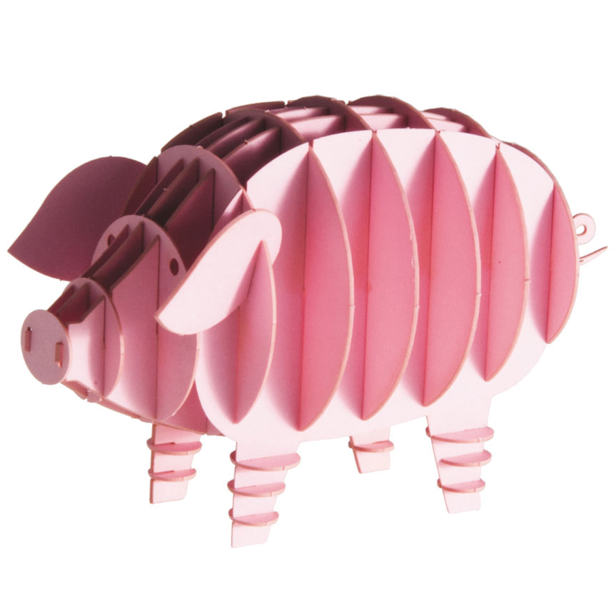 3D Papiermodell Schwein