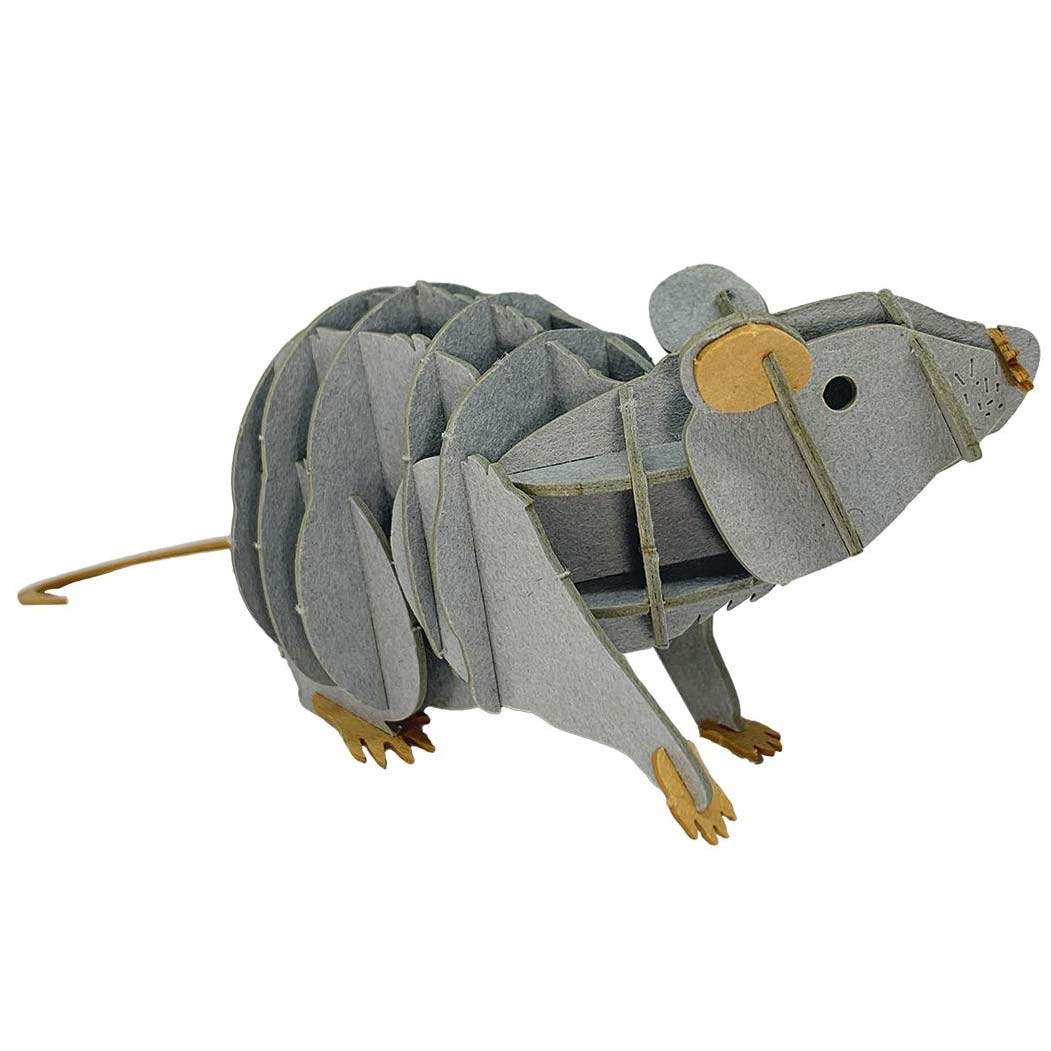 3D Papiermodell Ratte