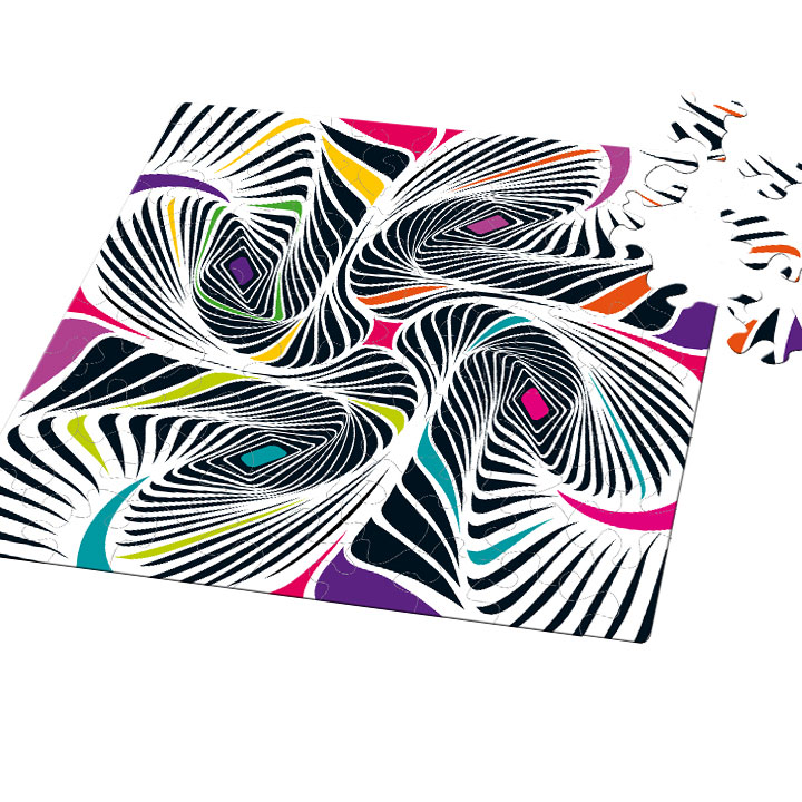 Puzzle Q "Shake-02: Poppige Farben 2"