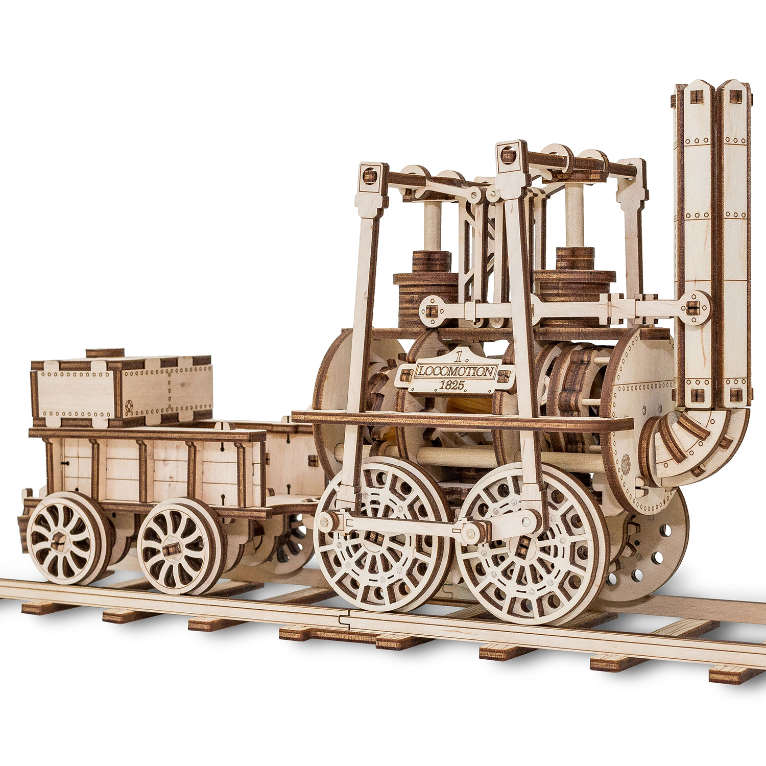 Eco Wood Art: Lokomotive Nr. 1