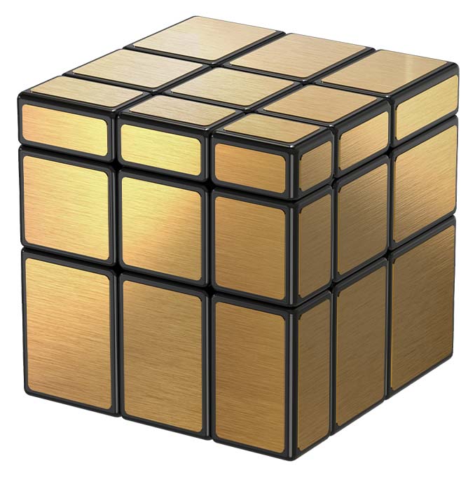 QiYi 3x3x3 Mirror S Cube Gold