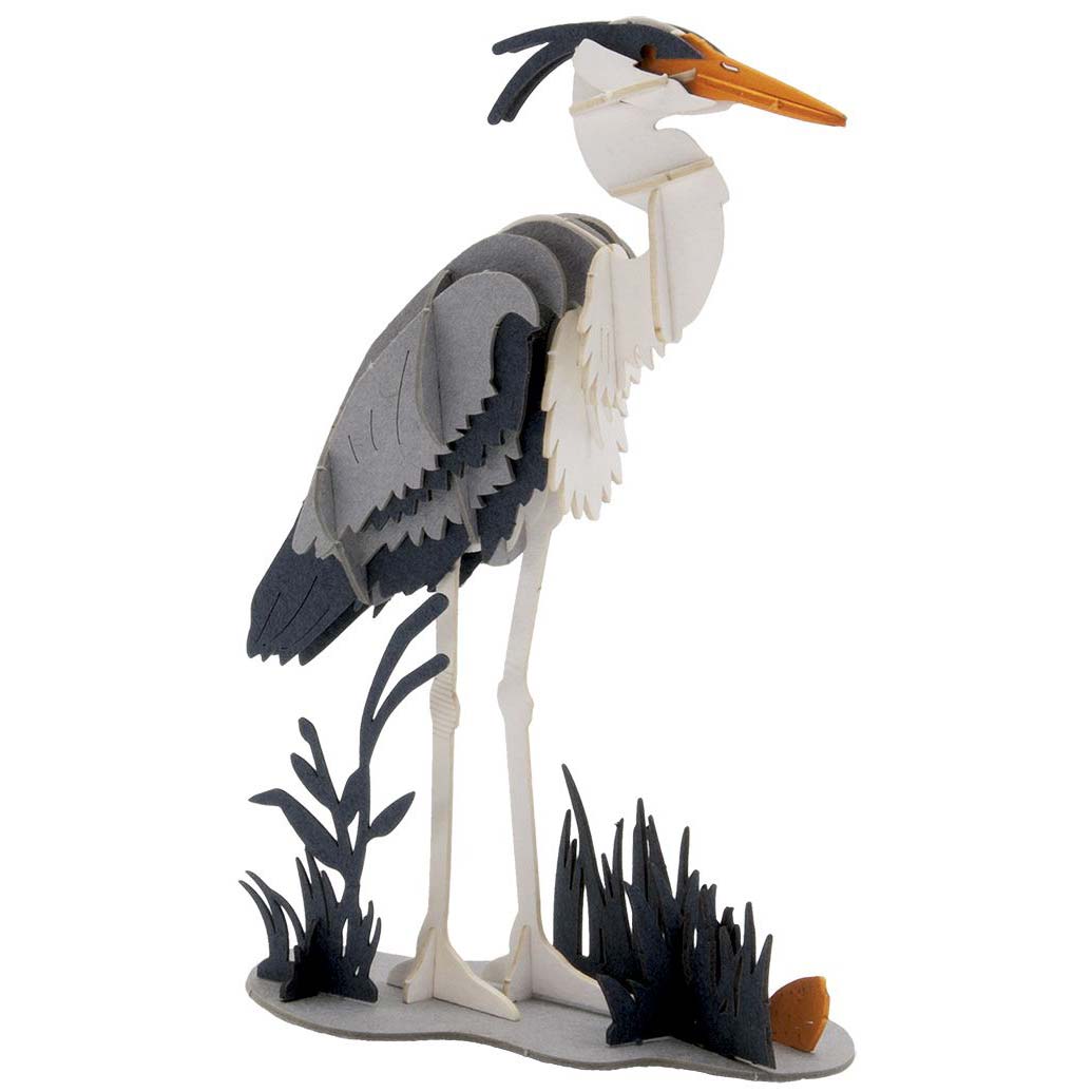 3D Papiermodell Graureiher