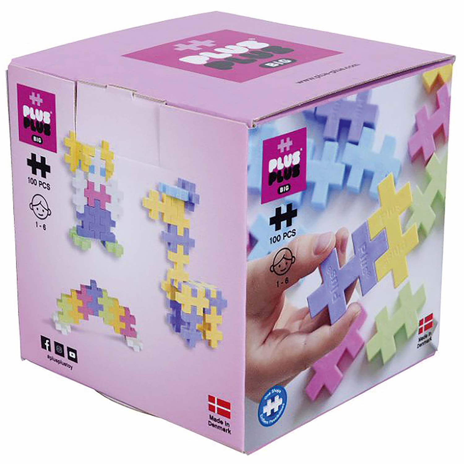 Plus-Plus Big Pastel: 100 Bausteine