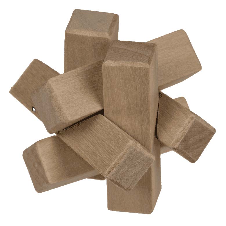 Holz-Geschicklichkeitsspiel "Knoten"