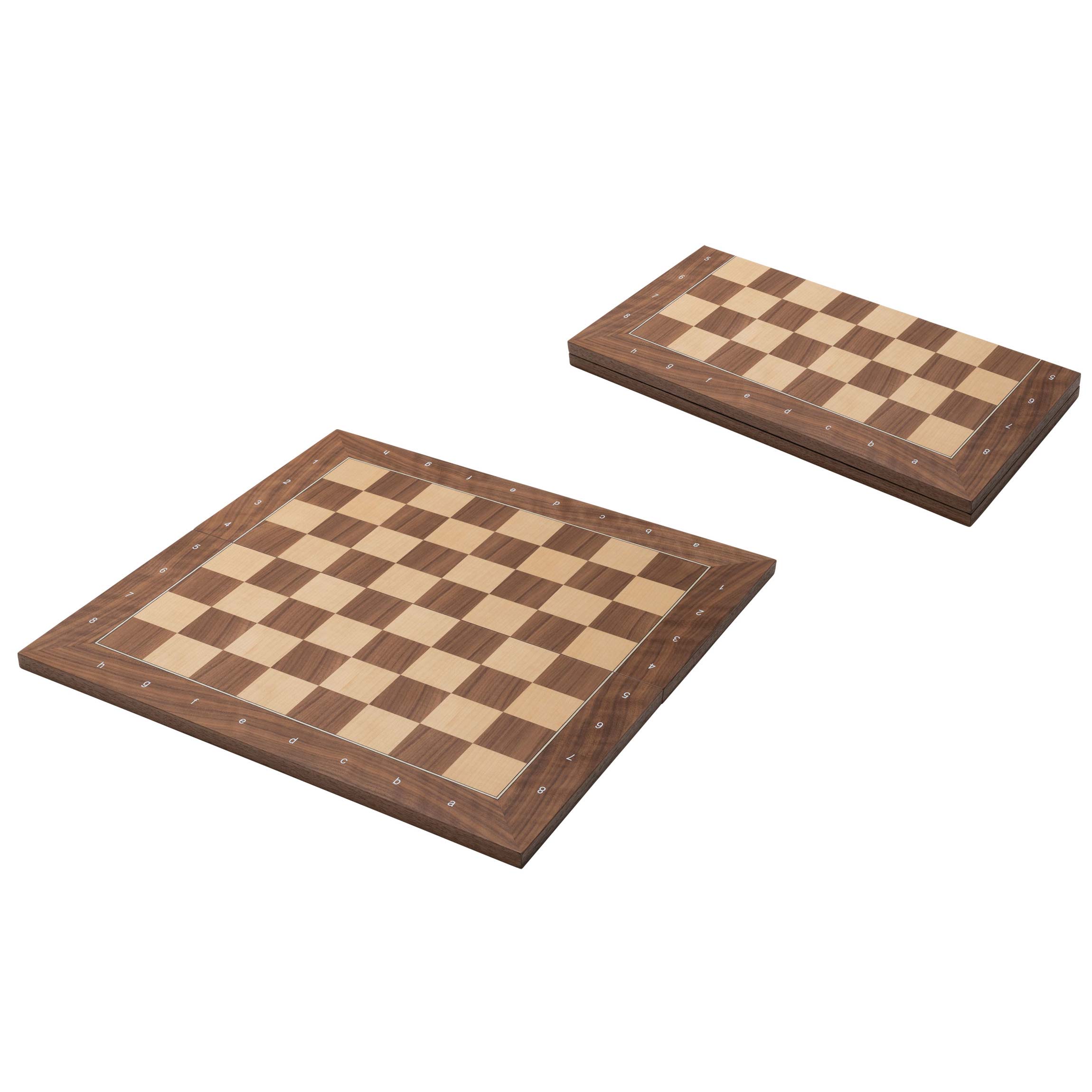 Schachbrett Kopenhagen, Feld 50 mm, klappbar, mit Randbeschriftung
