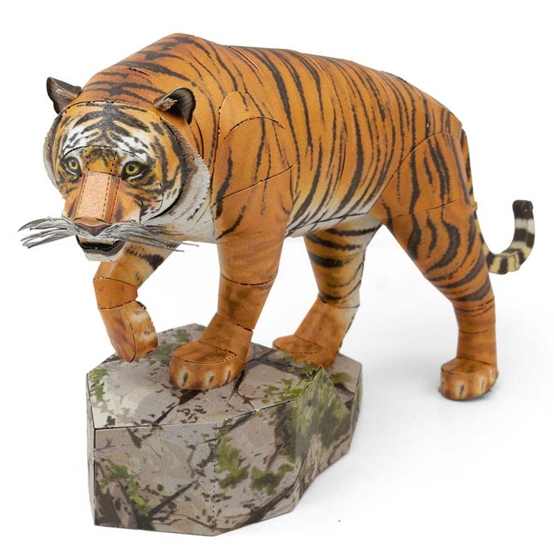 Metal Earth: Bengalischer Tiger (farbiges Modell)