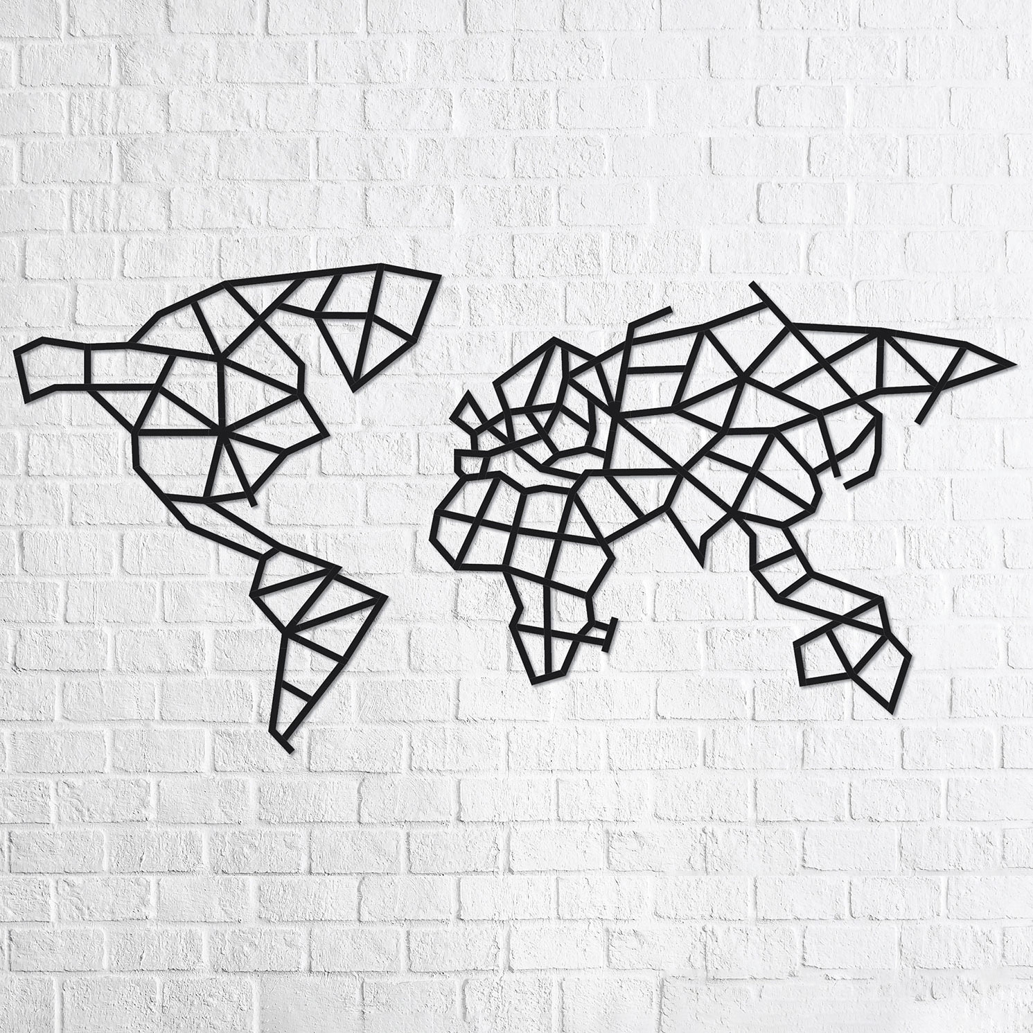 Holz-Wandpuzzle: Weltkarte