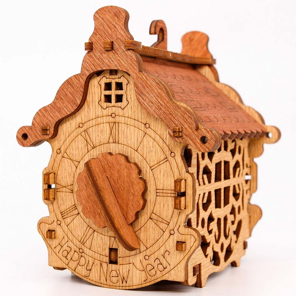 Happy New Year Box - Bausatz aus Holz