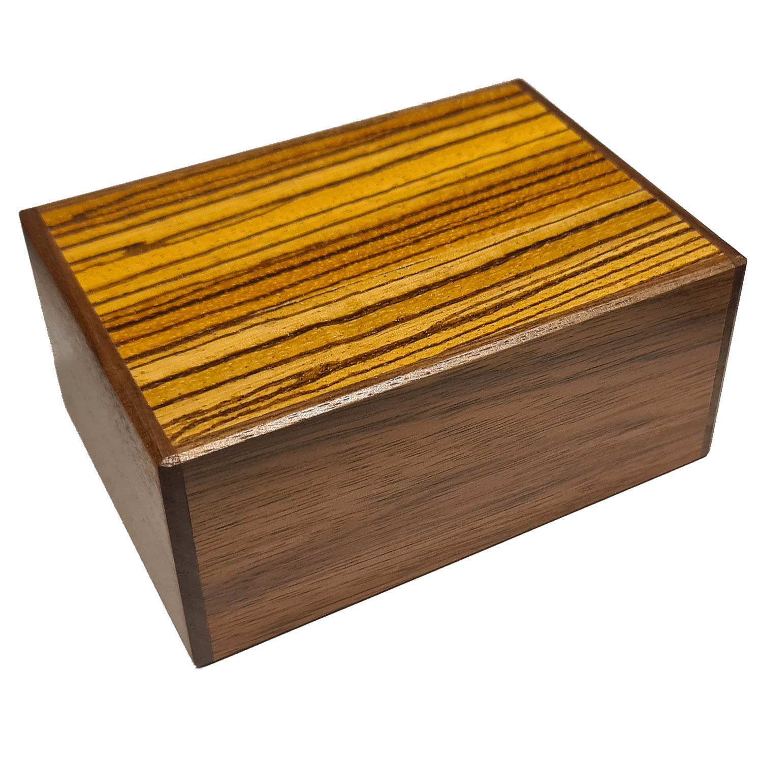 Himitsu Bako 4 Sun 14 Steps Zebra / walnut Wood