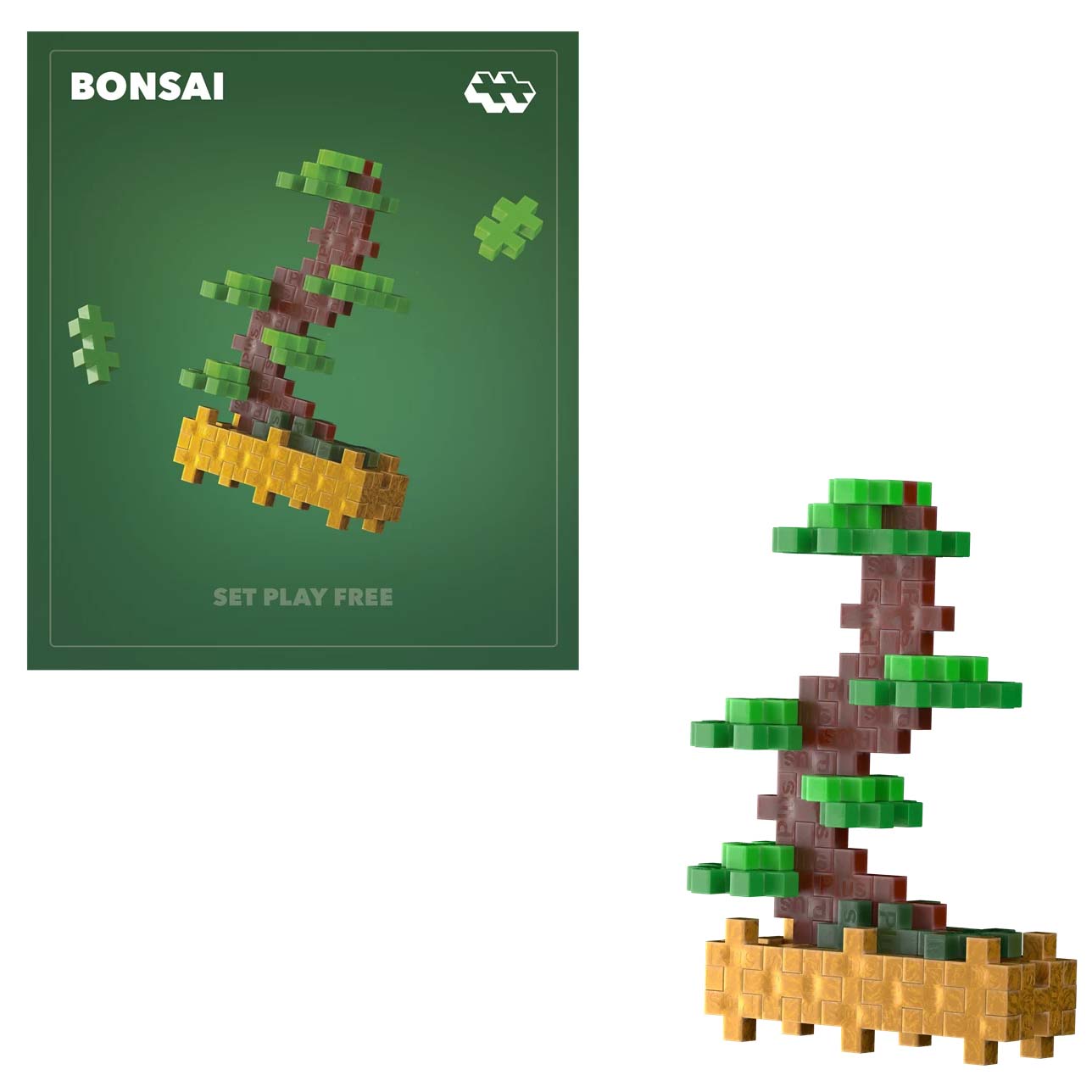 Plus-Plus Mini Basic: Balanced Bonsai - 36 Bausteine