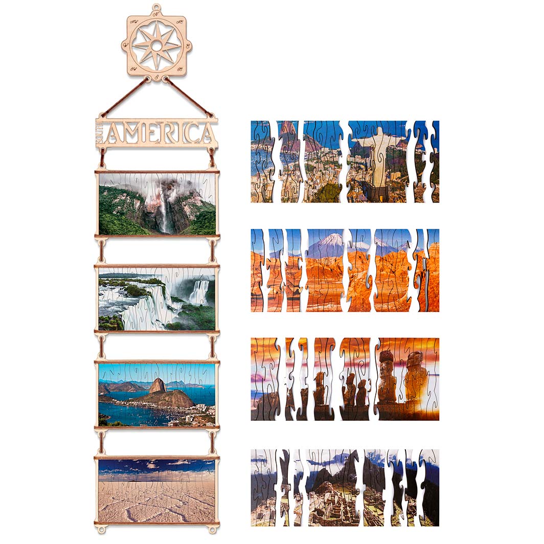 Double Sided Puzzle: Südamerika