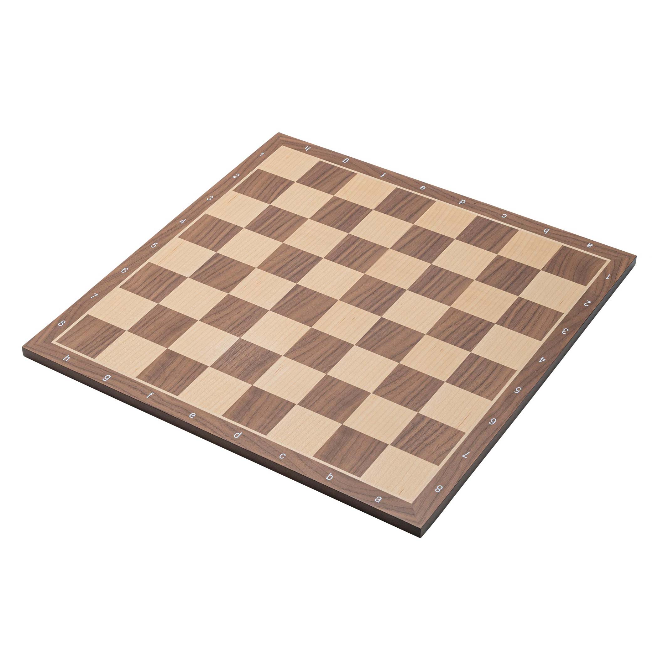 Schachbrett Kopenhagen, Feld 50 mm, mit Randbeschriftung