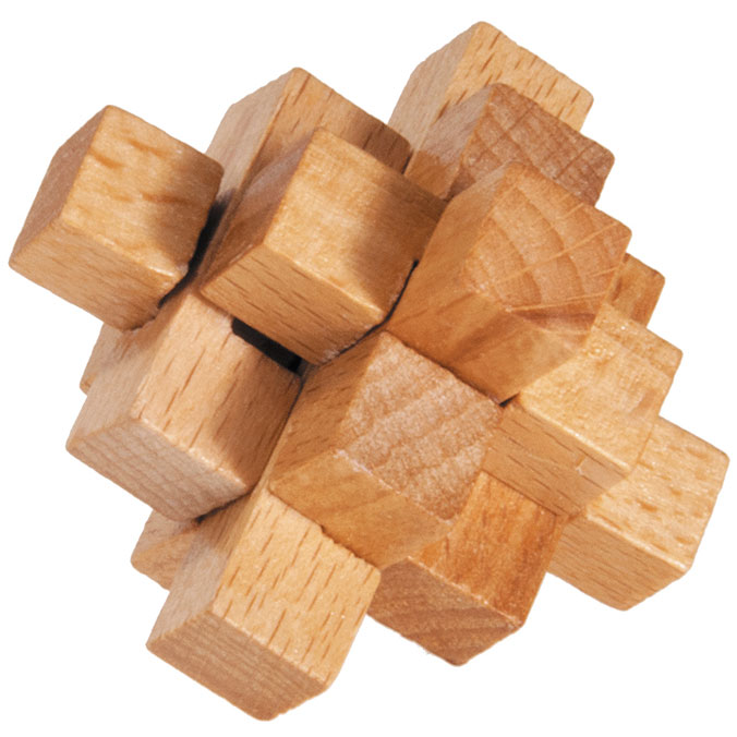 Holzpuzzle "Blockstern"