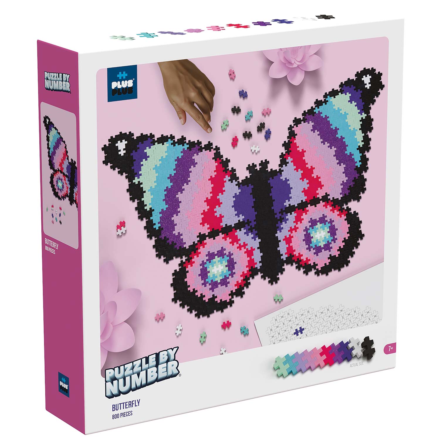 Plus-Plus Puzzle by Number: Schmetterling - 800 Bausteine