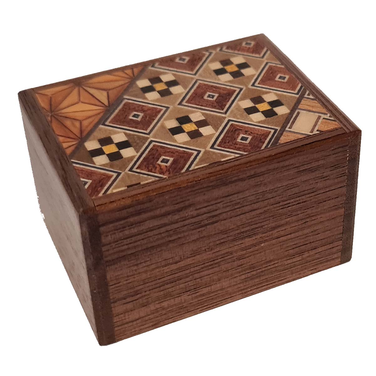 Himitsu Bako 2 Sun 7 Steps Yosegi / Walnut Wood