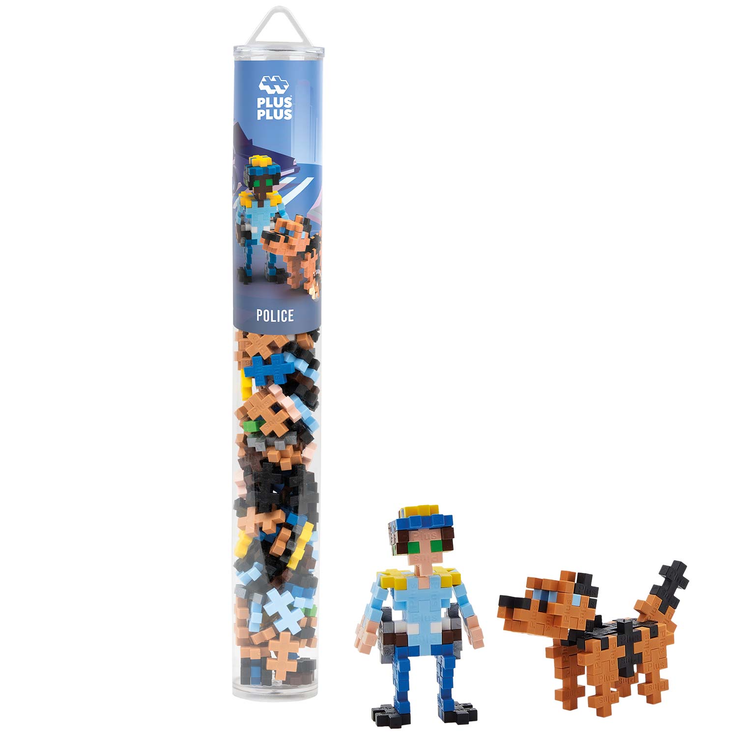 Plus-Plus Tube Mini Basic: Polizist - 100 Bausteine