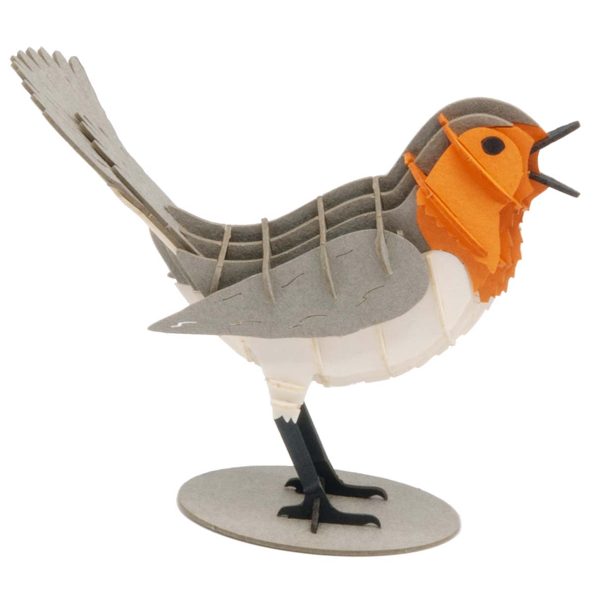 3D Papiermodell Rotkehlchen