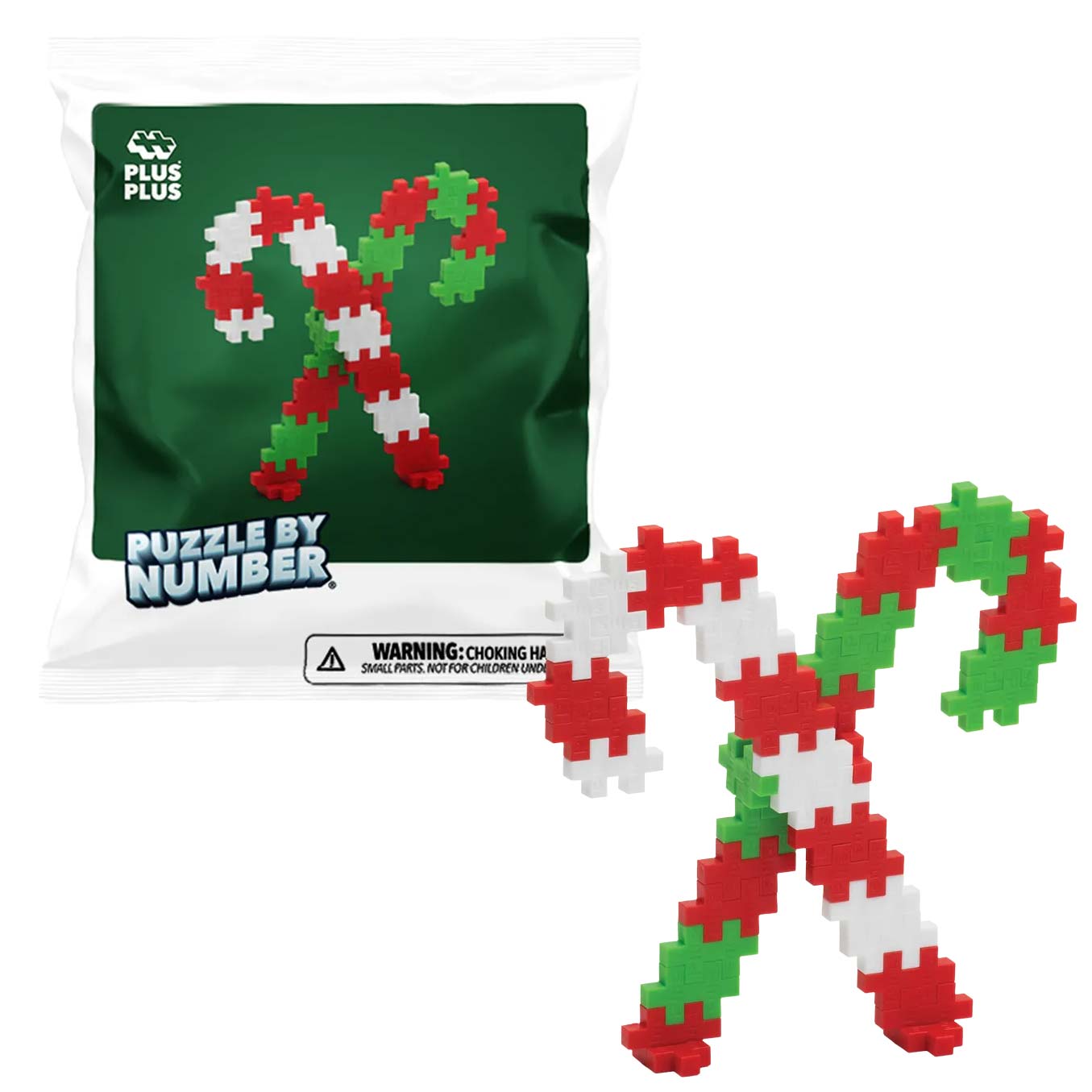 Plus-Plus Mini Basic: Zuckerstangen - 40 Bausteine