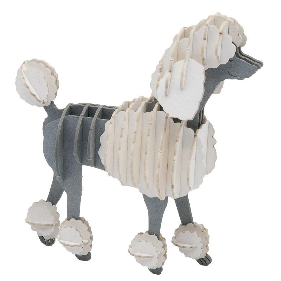3D Papiermodell Pudel