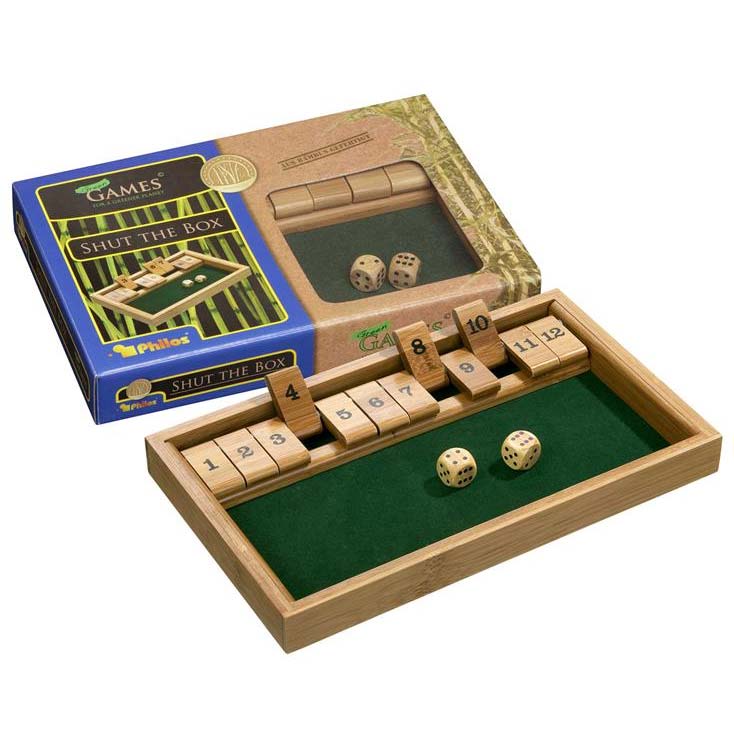 Shut The Box, 12er, Bambus