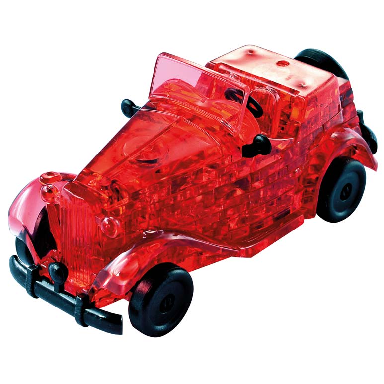 3D Crystal Puzzle - Oldtimer Rot