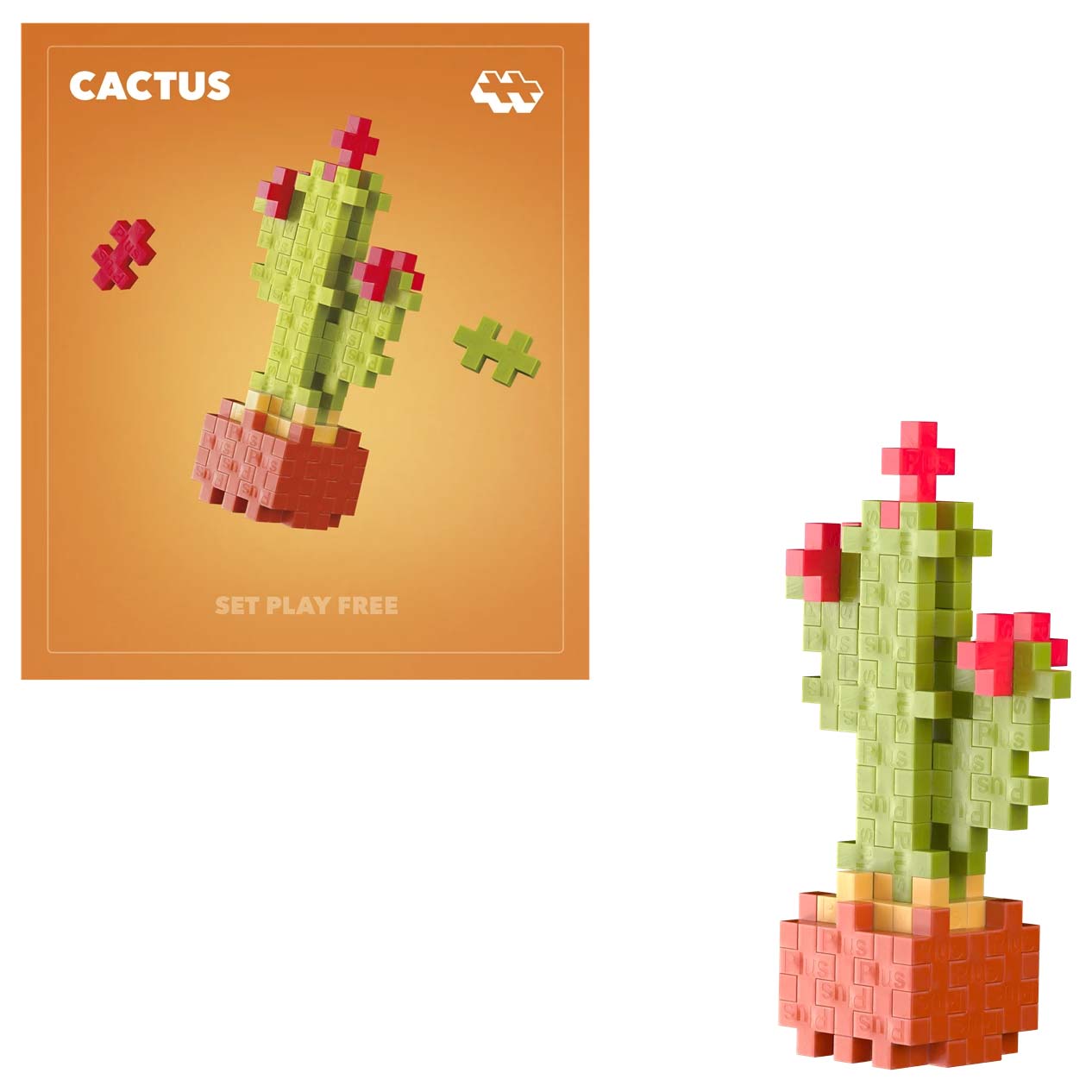 Plus-Plus Mini Basic: Cactus - 36 Bausteine