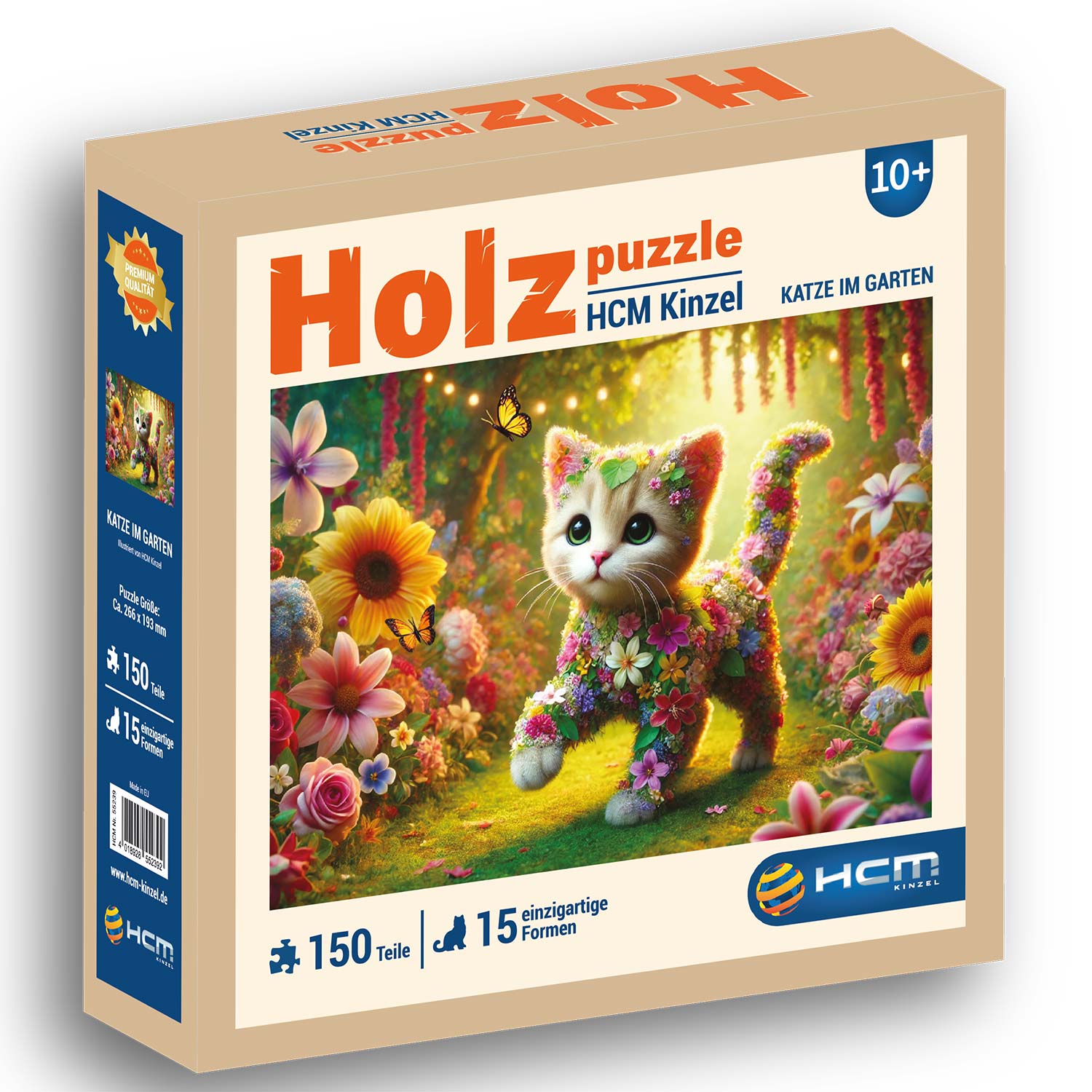 Holzpuzzle - Katze im Garten 150 Teile