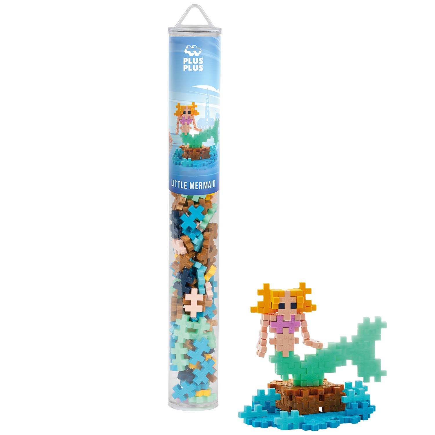 Plus-Plus Tube Mini Basic: Meerjungfrau 2 - 100 Bausteine